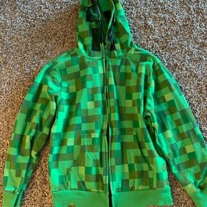 Minecraft zip up lightweight hoodie
